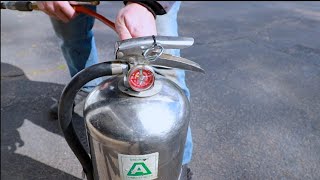 How to Refill a Fire Extinguisher Water Only [upl. by Nelo]