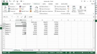 Microsoft Excel  Applying Names Quickly [upl. by Pattison294]