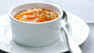 Recette  Purée de carottes à la crème doignons et cumin [upl. by Hpeseoj]