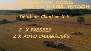 Pressage et ramassage paille 🌾 2024 Part 3 [upl. by Kal]