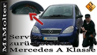 Service Zurückstellen Mercedes A Klasse W168 [upl. by Burty153]