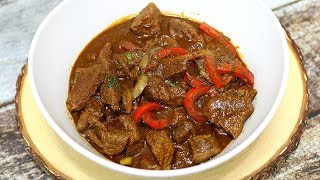 Carne De Res Guisada Estilo Dominicano Dominican Beef Stew  Carne Guisada [upl. by Hanson147]