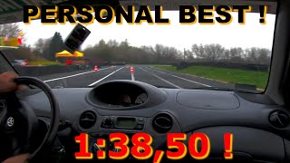 TOYOTA YARIS TS ONBOARD TOR RADOM  PERSONAL BEST 13850 [upl. by Hamann822]