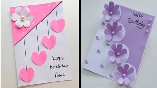 How To MAKE Happy Birthday Card For Girlfriend [upl. by Ayian]