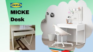 Ikea Micke Desk Assembly  Easy To Follow Review with Clear Instructions [upl. by Yendahc36]