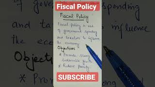 What is Fiscal Policy [upl. by Annawal884]