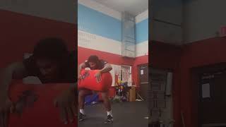 350lbs sandbag attempt lifting power athlete coach [upl. by Tevis399]