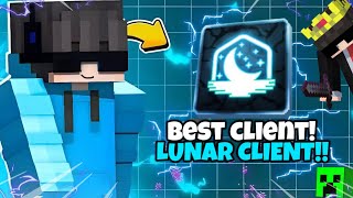 ONE OF THE BEST CLIENT FOR MINECRAFT PE 120121  LUNAR CLIENT  DONT MISS 🤫 [upl. by Towbin]