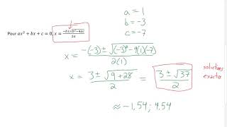 Formule quadratique [upl. by Croner]