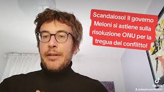 DIEGO FUSARO Scandaloso Il governo Meloni si astiene sulla risoluzione ONU per tregua conflitto [upl. by Mixam75]