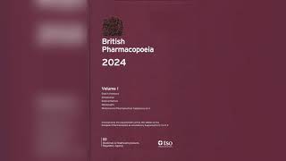 British Pharmacopoeia 2024 [upl. by Timothy]