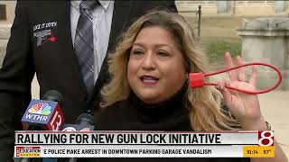 Rallying for new gun lock initiative [upl. by Phil]