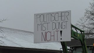 Bauernprotest  TraktorKonvoi durch GeisenfeldOberbayern [upl. by Fanchet]