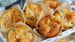 Muffin salati con olive prosciutto e formaggio 😍 [upl. by Elbert666]