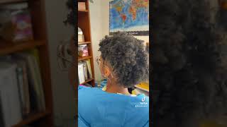 Frohawk with curls 4chair frohawk hairstyle blackwoman [upl. by Idnod92]