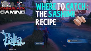 When Where amp How to Catch the Sashimi Cooking Recipe Fish in Palia  1 Min Guide [upl. by Llerol]