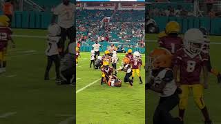 Hallandale Chargers Vs Sunniland Sundevils 6U football At Hardrock Stadium Miami Dolphins Halftime [upl. by Sigismondo]