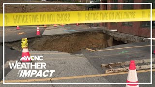 Helene floodwaters recede leaving widespread destruction in Boone NC [upl. by Agathe]