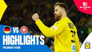 Germany vs Switzerland  Highlights  EHF EURO 2024 [upl. by Dnomar]