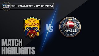 BRFC Tournament  2match  Milano CF 04 Royals eSports [upl. by Aenaj846]