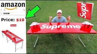 I BOUGHT A SUPREME BEER PONG TABLE FOR 10 ON AMAZON [upl. by Dorris903]