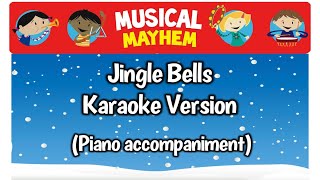 Jingle Bells Karaoke Version piano accompaniment with lyrics [upl. by Meldon]