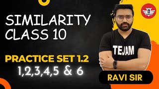 SIMILARITY  CLASS 10  SSC  Practice set 12 sum no 12345 amp 6 Lecture 4 Ravi sir [upl. by Sweyn416]