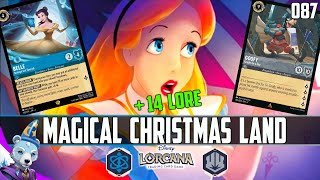 14 Lore in ONE TURN 🔵⚪ Sapphire Steel Lorcana Gameplay [upl. by Nytsirt]