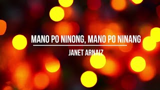 🎤 Mano Po Ninong Mano Po Ninang  Janet Arnaiz Karaoke Singalong 🎄🎶 [upl. by Nyladam]