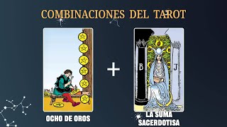 Ocho de Oros amp La Suma Sacerdotisa 💡COMBINACIONES DEL TAROT Y SU SIGNIFICADO [upl. by Rise]