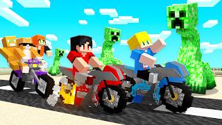 Fizemos a Maior Viagem de Moto com os Amigos no Minecraft [upl. by Shanley]