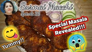 Surmai Macchi Fry Special Masala Revealed😮😋 Episode 28 Anjums Royal Rasoyee [upl. by Hayott]