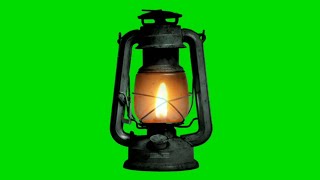 kerosene lamp light Green Screen video effect HD footage [upl. by Odlanir]