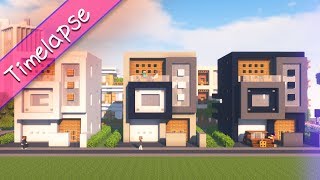 OSHACRA Part63 Timelapse Build compact modern houseおしゃクラ！（メイン）コンパクトモダンハウスを作ってみた Minecraft） [upl. by Nyrat]