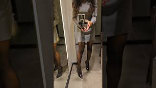 Long Sleeve Mini Dress try on [upl. by Nev]