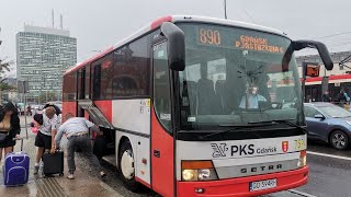 PKS Gdańsk linia 890 Gdańsk  Władysławowo  Jastrzębia Góra  Gdańsk Setra S315 GT 7594 [upl. by Claudian]