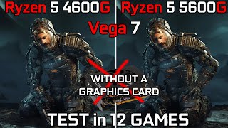 Ryzen 5 4600G vs Ryzen 5 5600G  Test 12 Games [upl. by Elimay]