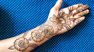 Simple Arabic Mehndi Design  Front Hand Mehndi Design  Mehandi Design  Mehandi Designs  Mehandi [upl. by Ahsineg]