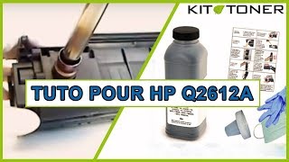 Instructions pour la recharge compatible des HP Q2612A [upl. by Aihsile717]