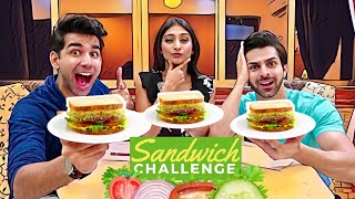 Sandwich Challenge  Rimorav Vlogs [upl. by Alohcin565]