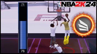 THE POWER OF A 75 DRIIVING DUNK ON NBA 2K24 [upl. by Cohbert374]