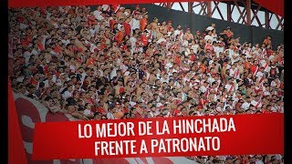 La hinchada de River frente Patronato  Superliga 201819 [upl. by Semyaj]