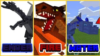 All Dragons in Minecraft  NO MODS [upl. by Herzig326]