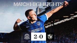 THREE POINTS IN PO4 🙌  Pompey 20 Port Vale  Highlights [upl. by Ettelrahc]