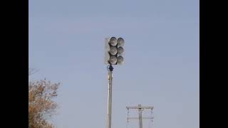 Livonia MI Shelden Park Federal Signal EOWS612 Tornado Siren Test November 3rd 2007 [upl. by Barolet]