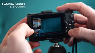 Sony RX100M2  How to change the release mode for single continuous and self timer shots [upl. by Janelle]