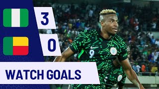 NIGERIA VS BENIN30AFCON QUALIFIERSGOALSampHIGHLIGHTS [upl. by Arotak527]