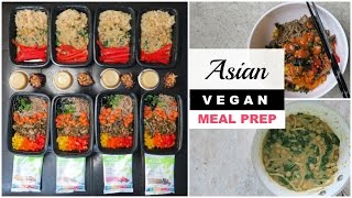 EASY VEGAN MEAL PREP Noodle Stirfry Chickpea Curry  Meal Prep With Me 5 [upl. by Kauslick]