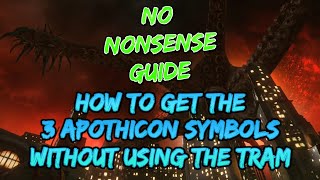 HOW TO GET THE 3 APOTHICON SWORD SYMBOLS WITHOUT USING THE TRAM BO3 ZOMBIES [upl. by Oidualc]