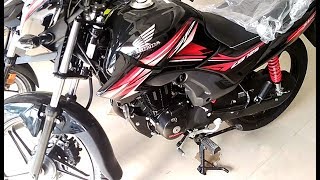 Honda CB Shine SP 125 Black Red Color BSIV Disc Brake 2018 Showroom Review  On road Price 77000 [upl. by Aivatra]